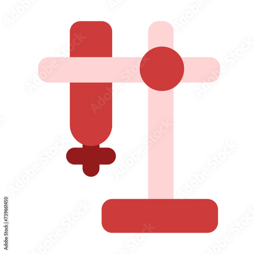 buret clamped