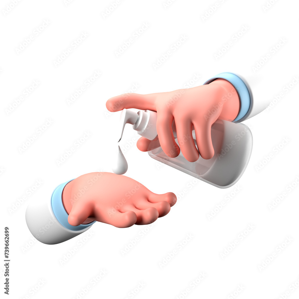 Hand Gesture Hold Sanitizer soap Medical Hand Gesture Hold Sanitizer soap Medical