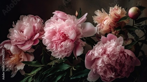 Beautiful fantasy vintage flower  digital background
