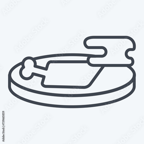 Icon Ragu Sach Moan. related to Cambodia symbol. line style. simple design editable. simple illustration