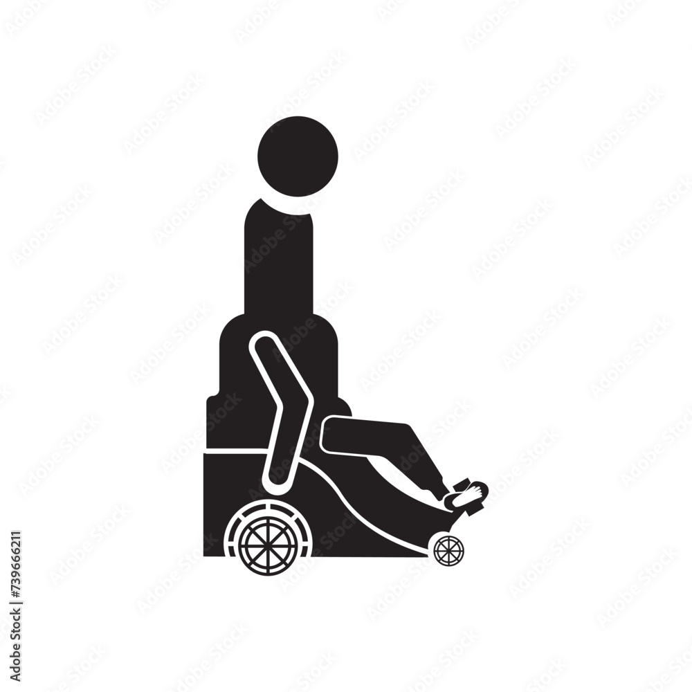 Mobility, aid, standing icon