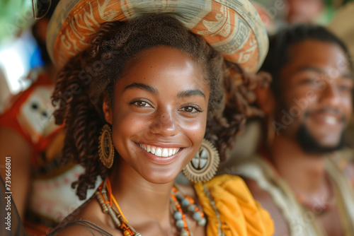 Cultural Radiance. Joyful Women Embracing Tradition © Centric 