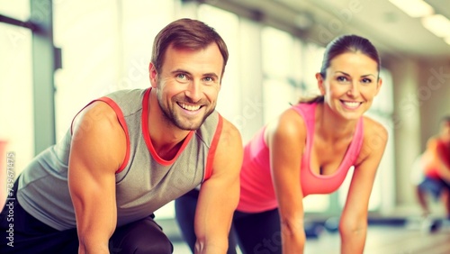 Sport Fitness Lifestyle People Concept Smiling Man