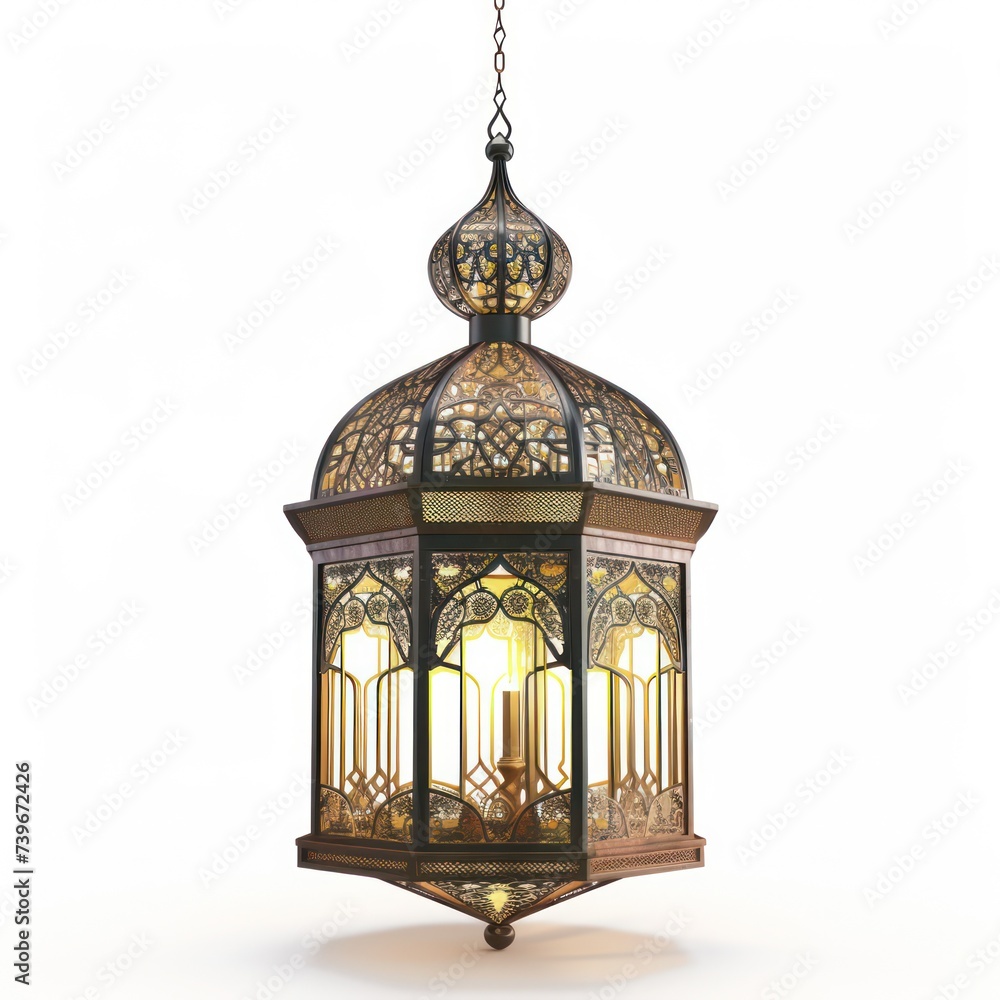 minimalist Islamic hanging lantern isolated on a white background, modern and clean Ramadan Kareem decoration minimalist Islamic hanging lantern isolated on a white background, modern and clean Ramadan Kareem decoration