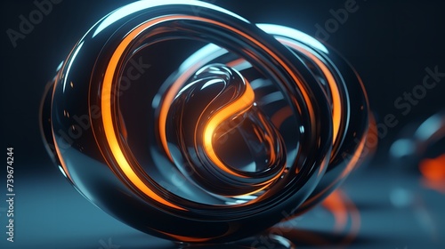 Abstract Futuristic Shapes - Realistic Lighting in 8K
