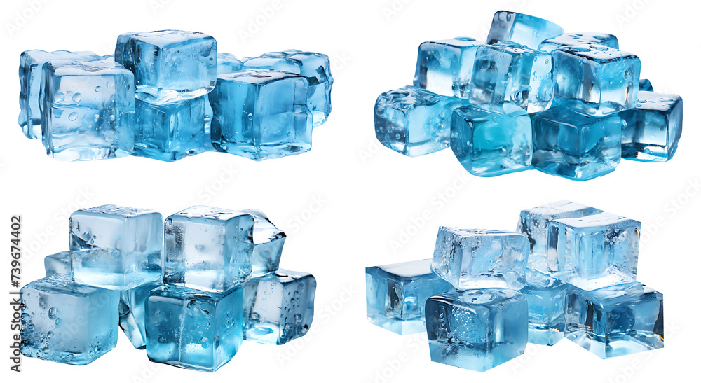 Cold ice on a transparent png Cold ice on a transparent png