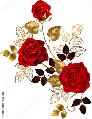 red gold flower roses