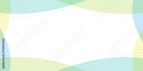 カラフルな色で囲まれた飾りフレーム