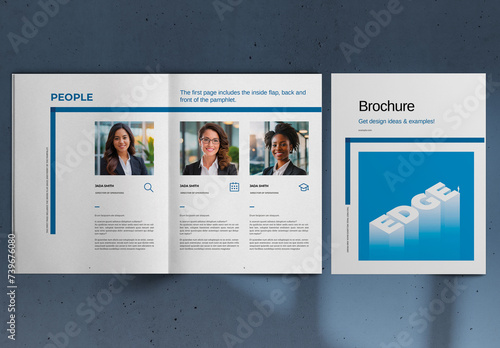 Blue Business Brochure Layout (ID: 739676080)