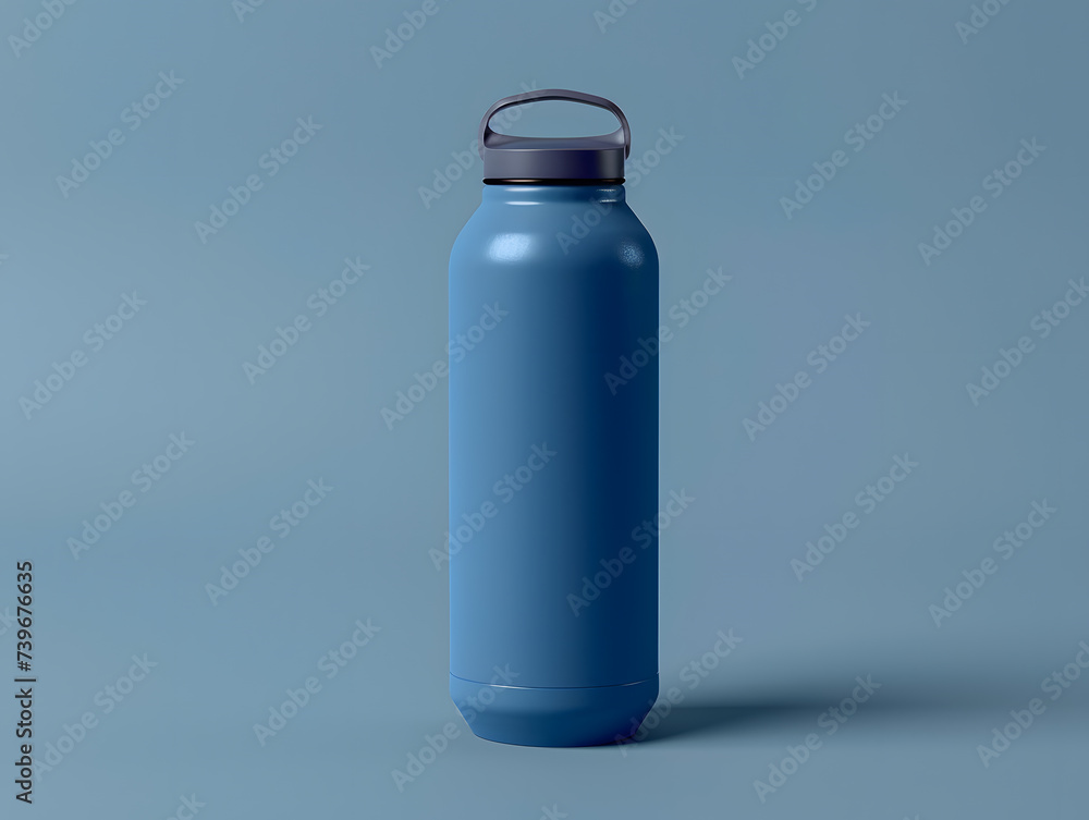 Water bottle mockup transitioning to a thermal tumbler, highlighting versatility and function Water bottle mockup transitioning to a thermal tumbler, highlighting versatility and function