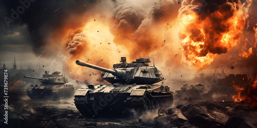 Forged in Fire: The Crucible of Battle Tanks amidst the Heart of Conflict