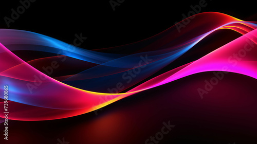 beautiful abstract wave technology background with light digital effect