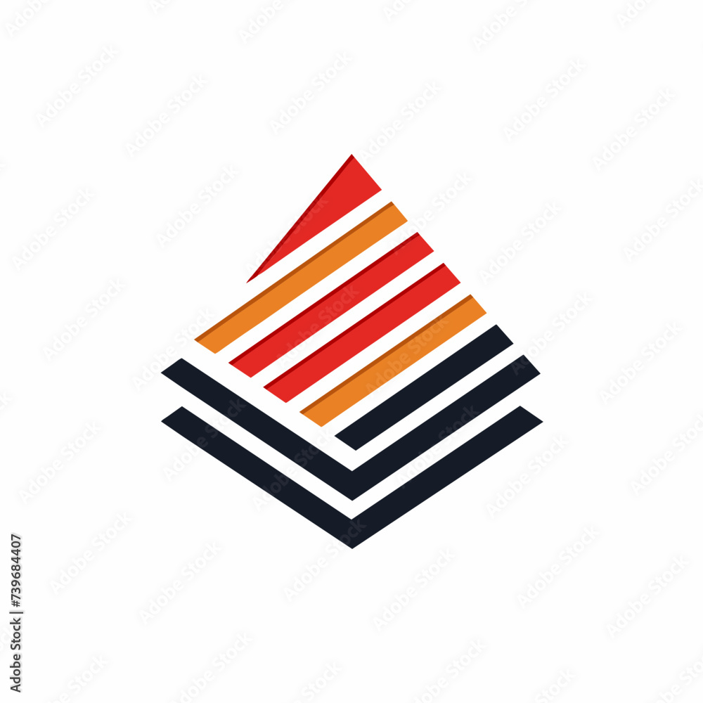 Creative Logo Concept with Abstract Branded Lines Creative Logo Concept with Abstract Branded Lines