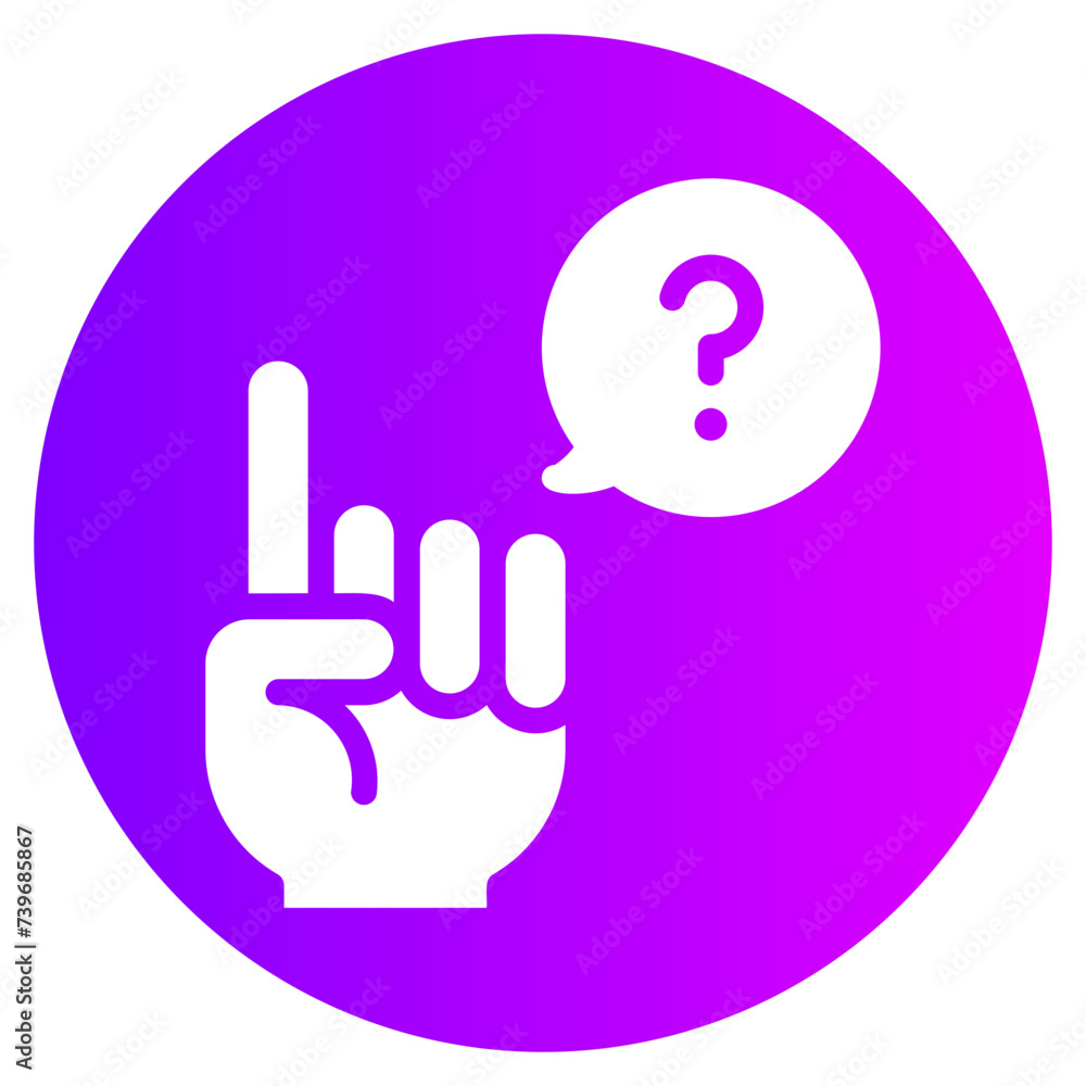 question gradient icon question gradient icon