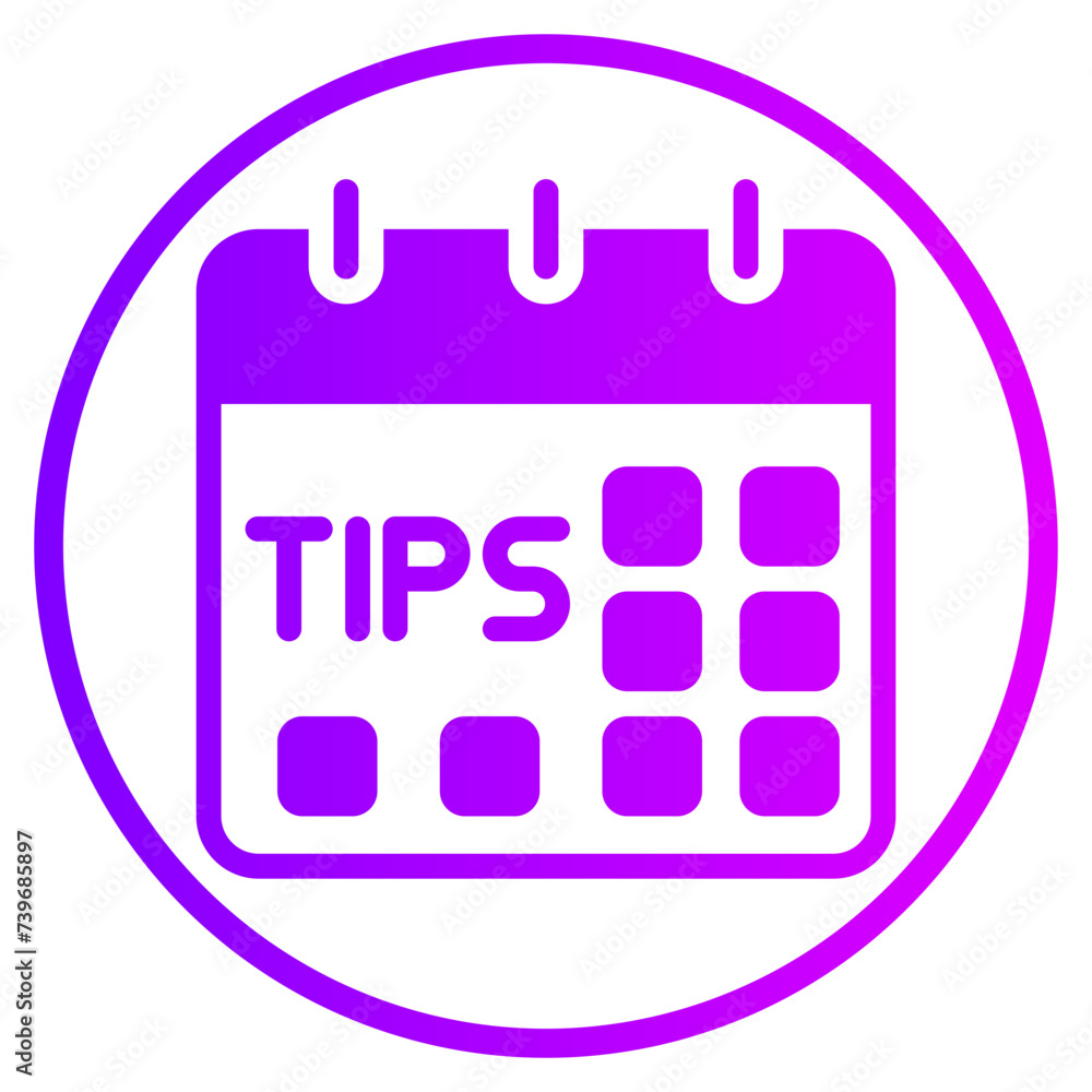 calendar gradient icon calendar gradient icon