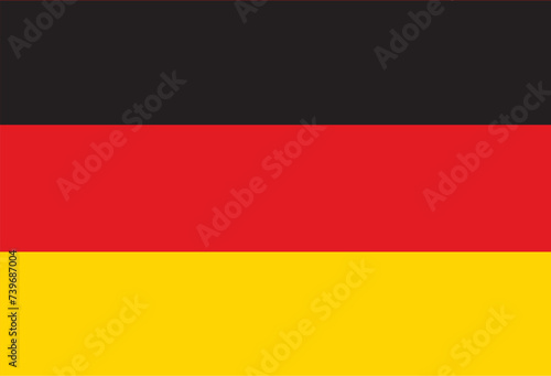 Flag of Federal Republic of Germany, brush stroke background photo