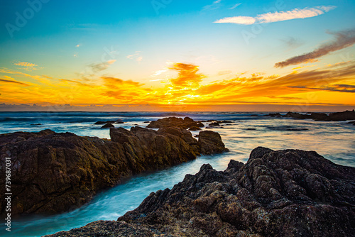 Asilomar Beach Sunset, California photo