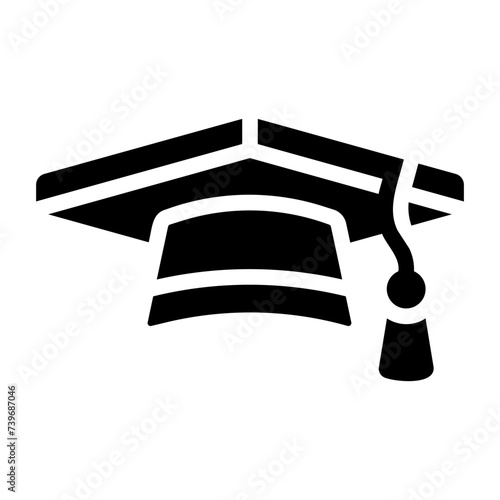 graduation cap Solid icon