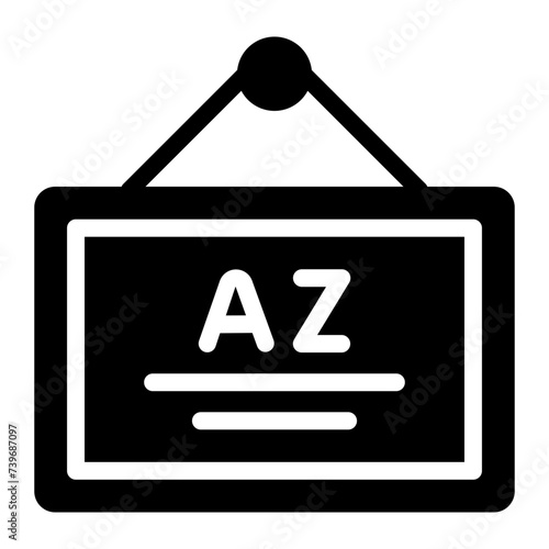 alphabet Solid icon