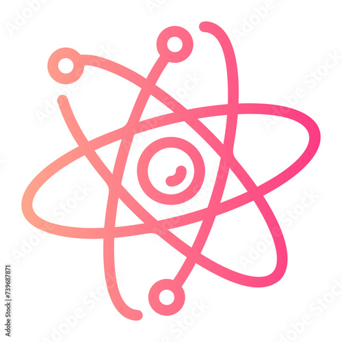 science Line Gradient Icon