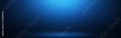 Blue studio gradient background for product placement