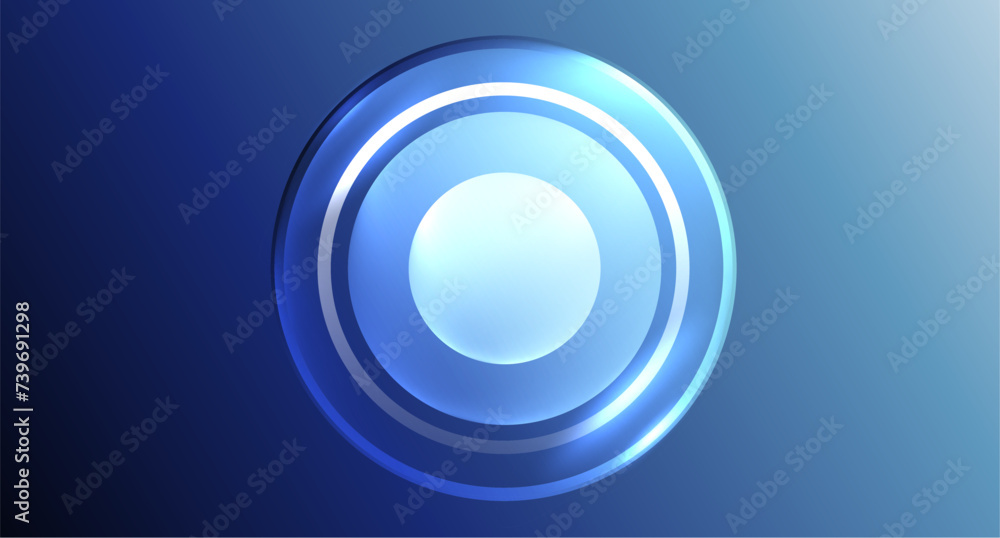 Neon glass circle copyspace for your text or product presentation geometric background. Vector illustration For Wallpaper, Banner, Background, Card, Book Illustration, landing page Neon glass circle copyspace for your text or product presentation geometric background. Vector illustration For Wallpaper, Banner, Background, Card, Book Illustration, landing page
