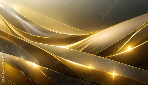 ゴージャスな金の装飾イメージ。Gorgeous gold decoration image material. photo