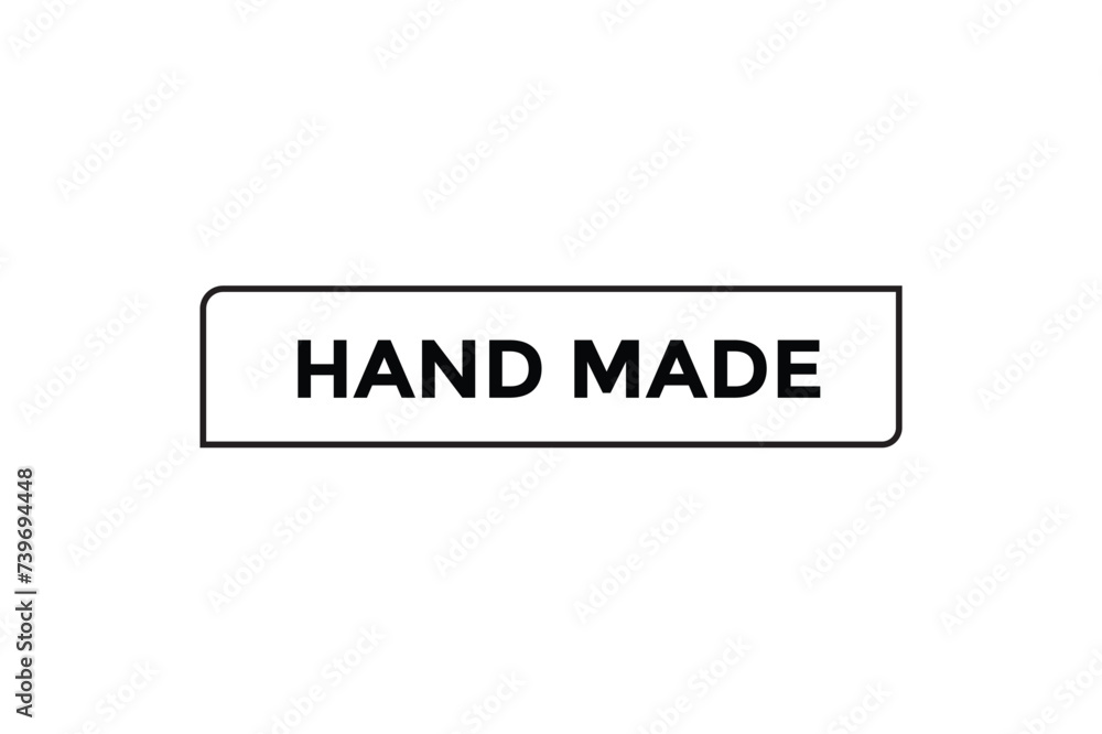 Obraz premium Hand made button web banner templates. Vector Illustration