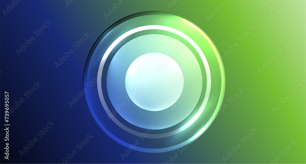 Neon glass circle copyspace for your text or product presentation geometric background. Vector illustration For Wallpaper, Banner, Background, Card, Book Illustration, landing page Neon glass circle copyspace for your text or product presentation geometric background. Vector illustration For Wallpaper, Banner, Background, Card, Book Illustration, landing page