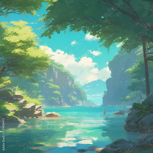 Beautiful Landscape by AI Generator