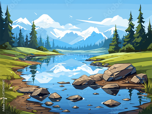 lake and mountains endearment