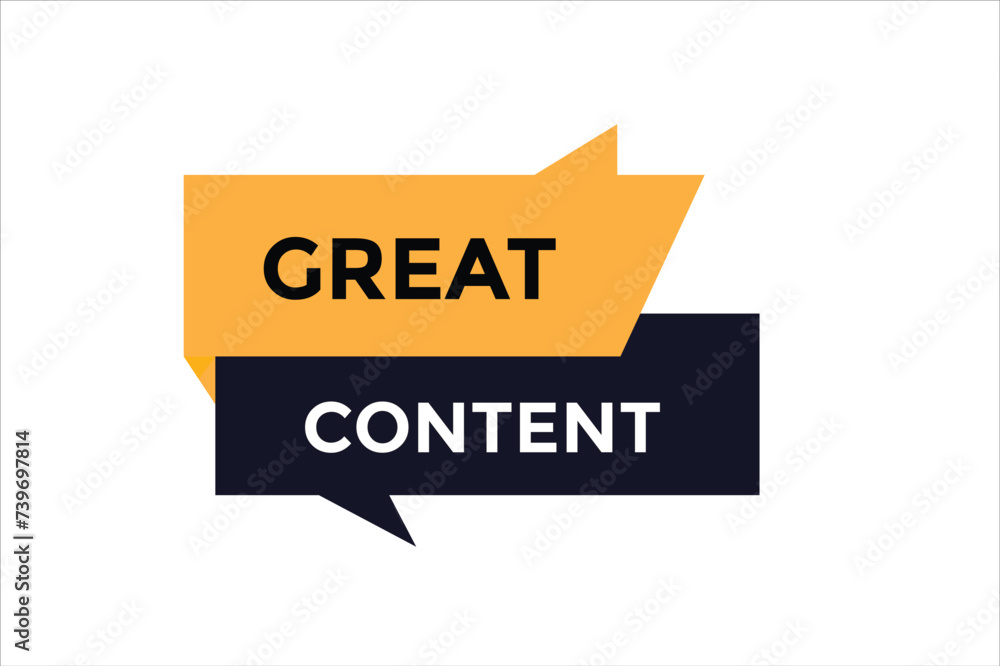Great content button web banner templates. Vector Illustration
Great content button web banner templates. Vector Illustration