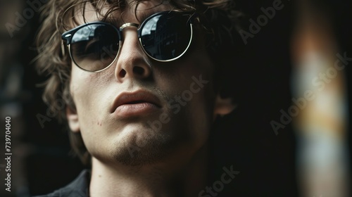 portrait of young man with sunglasses © Jennifer