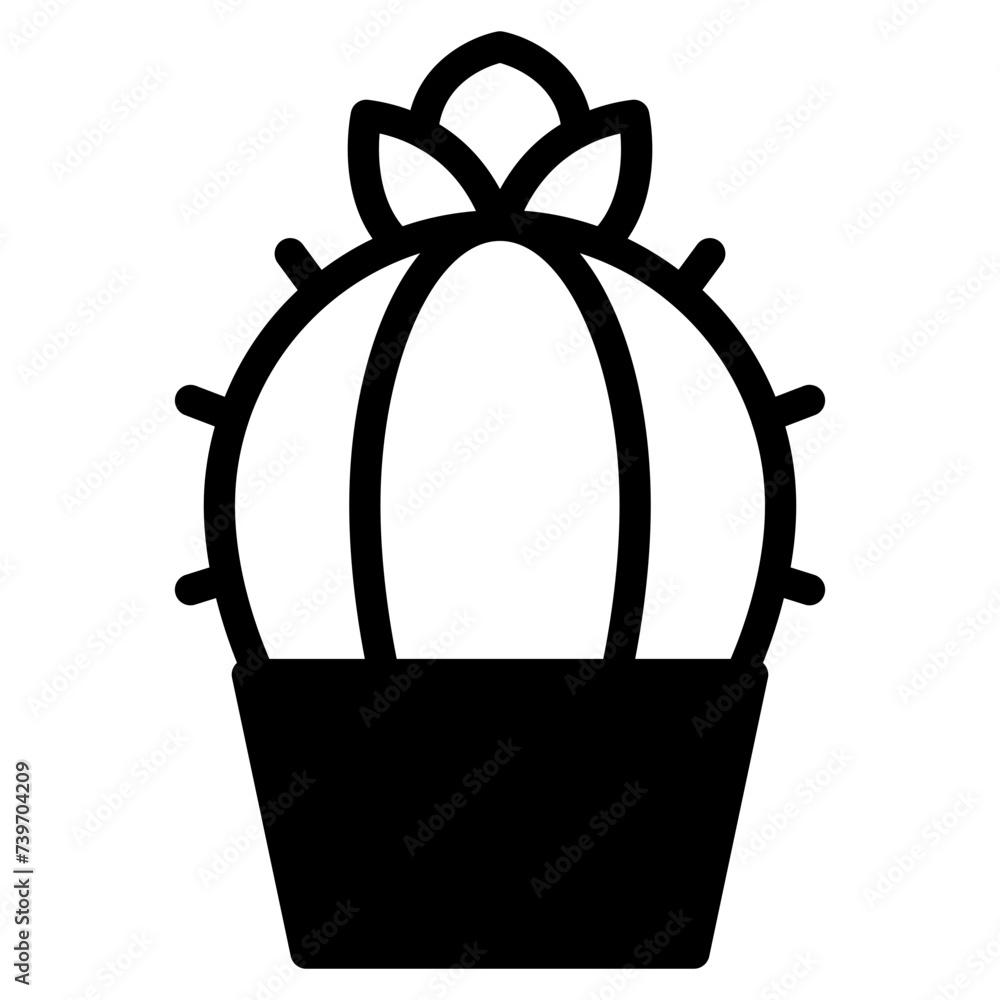 cactus in pot icon