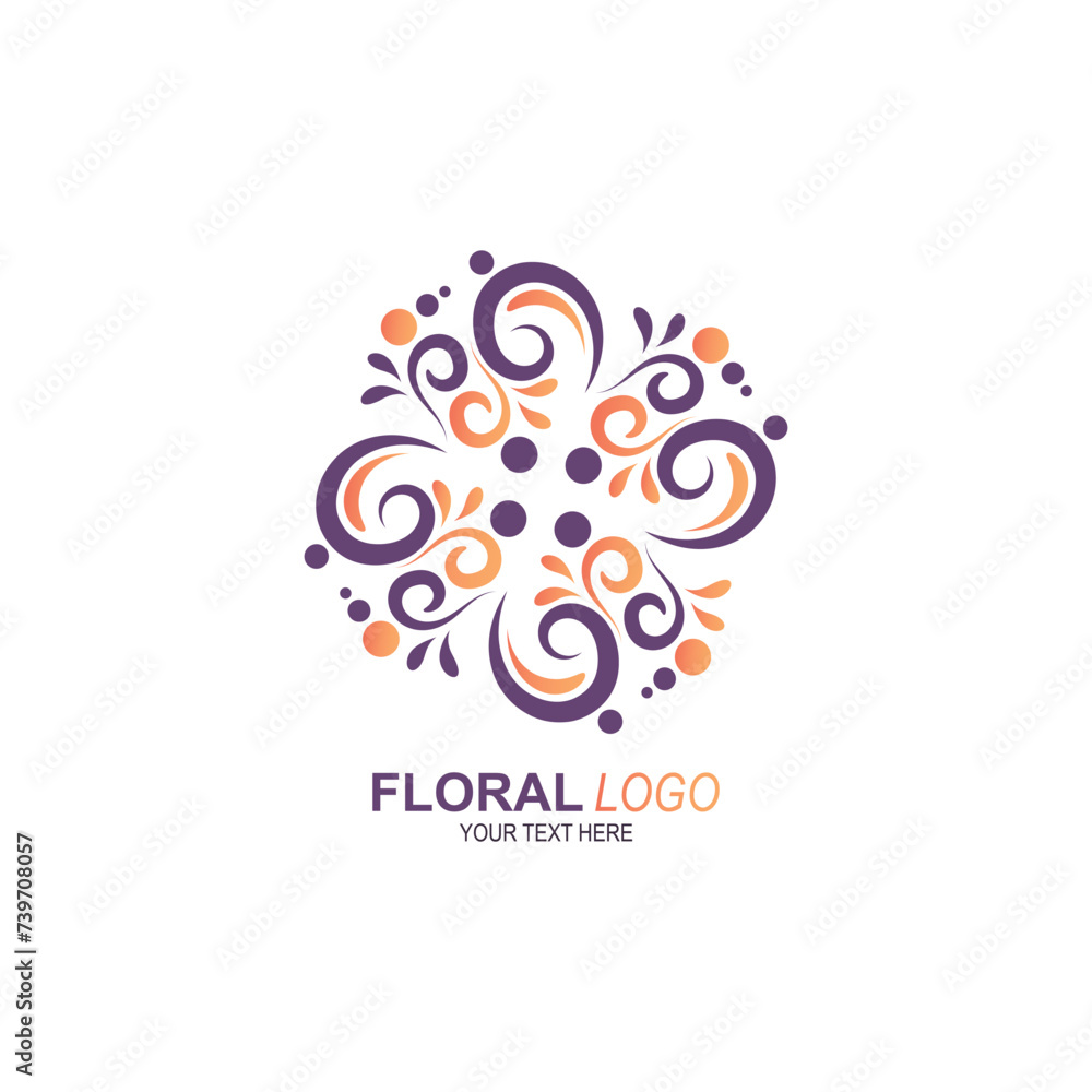Modern abstract ornament logo design Modern abstract ornament logo design