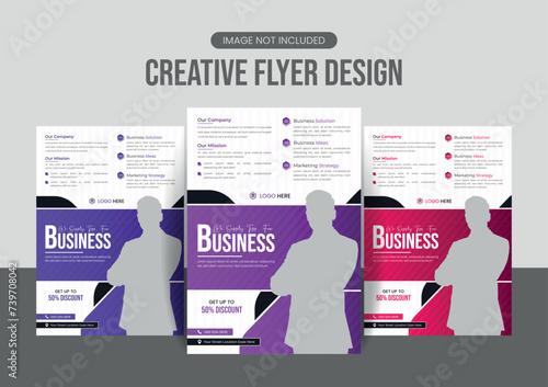 Unique professional corporate flyer and poster design  (ID: 739708042)
