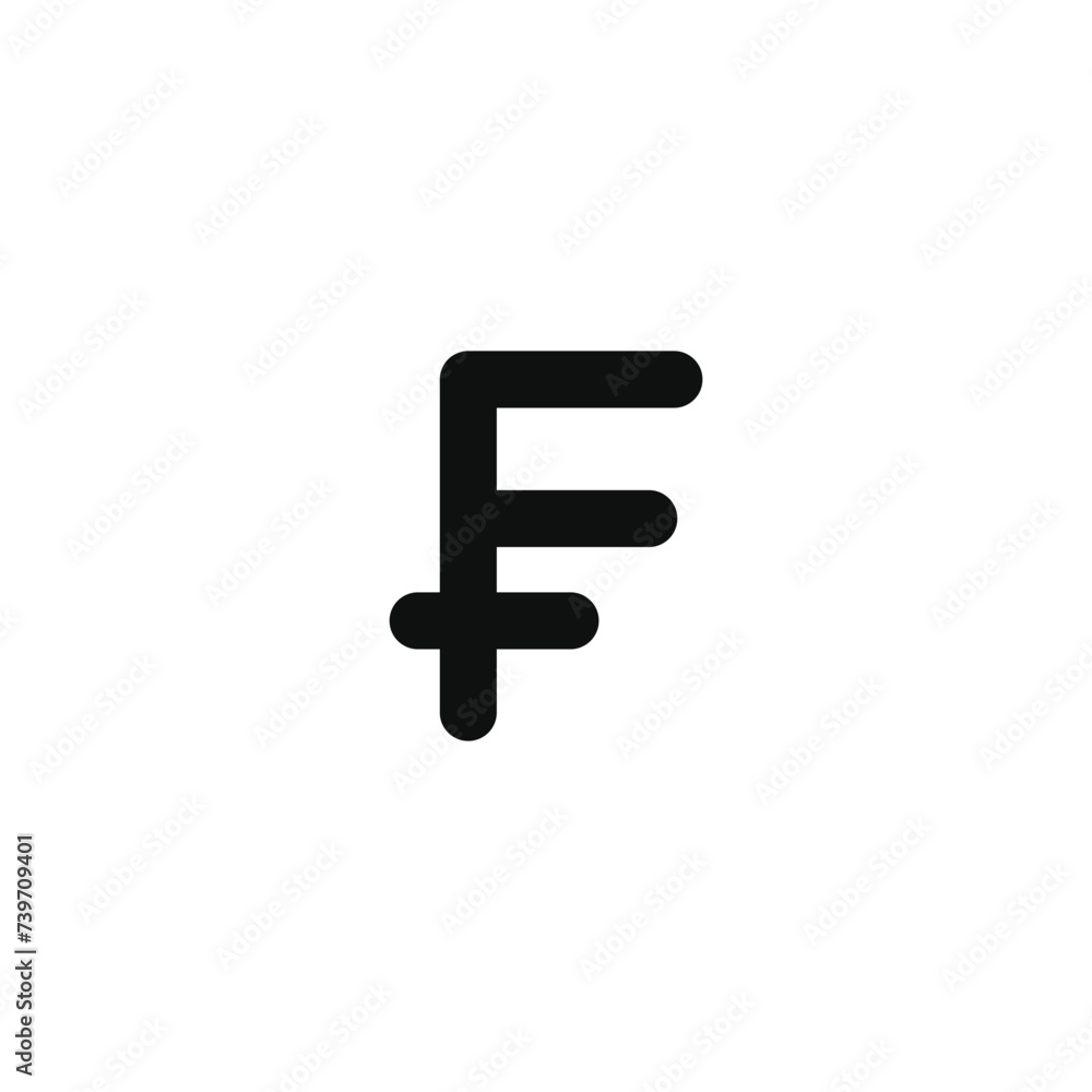 Swiss franc icon isolated on transparent background Swiss franc icon isolated on transparent background