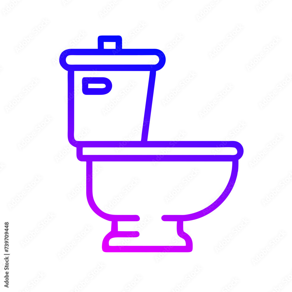 Bathroom Toilet Seat Icon: Flat Symbol for Apps and Websites Bathroom Toilet Seat Icon: Flat Symbol for Apps and Websites