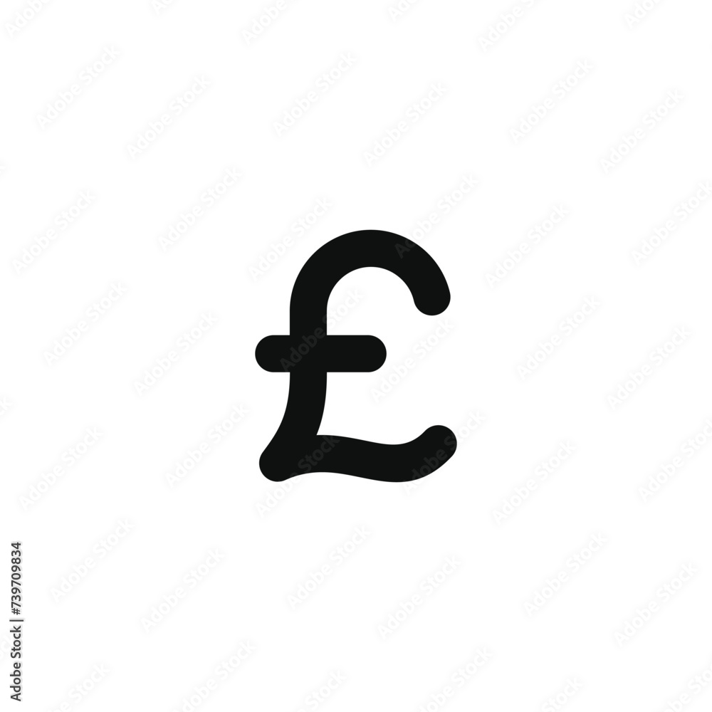Pound icon isolated on transparent background Pound icon isolated on transparent background