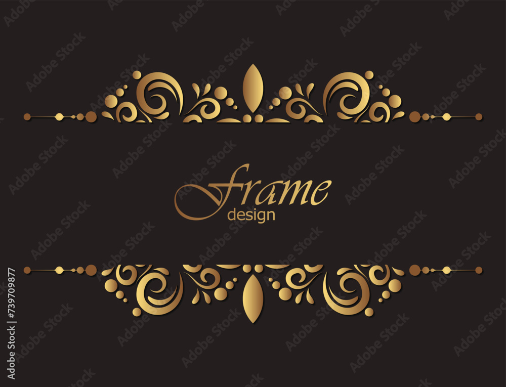luxury ornament or floral frame design background luxury ornament or floral frame design background