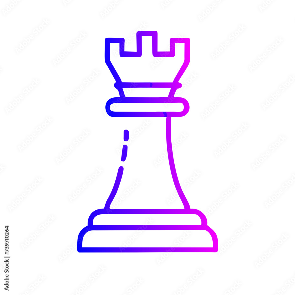 Chess Piece Icon: Symbol of Strategy and Skill Chess Piece Icon: Symbol of Strategy and Skill