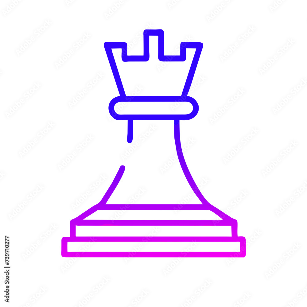Chess Piece Icon: Symbol of Strategy and Skill Chess Piece Icon: Symbol of Strategy and Skill
