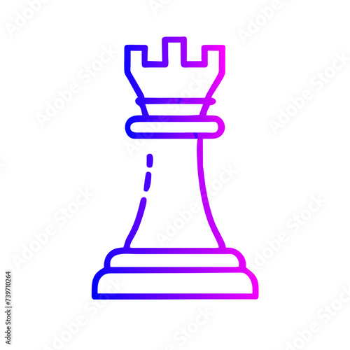 Chess Piece Icon: Symbol of Strategy and Skill © CraftyAI Creations