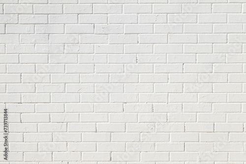Texture di muro bianco con mattoncini photo