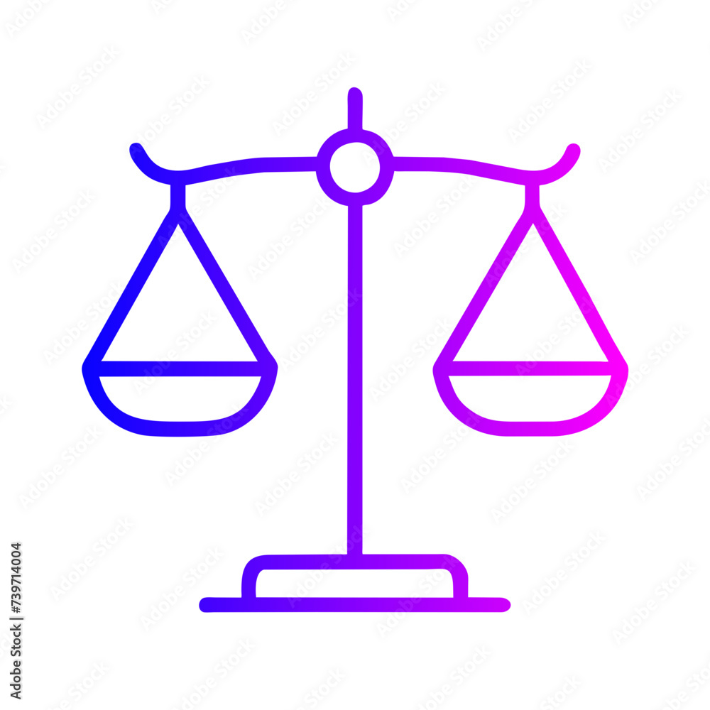Scale of Justice Flat Icon: Ideal for Apps and Websites Scale of Justice Flat Icon: Ideal for Apps and Websites
