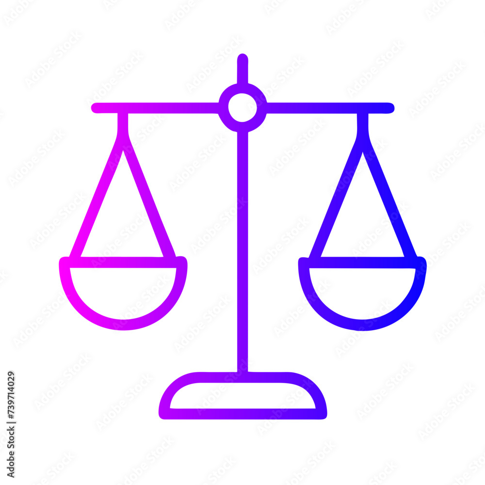 Scale of Justice Flat Icon: Ideal for Apps and Websites Scale of Justice Flat Icon: Ideal for Apps and Websites