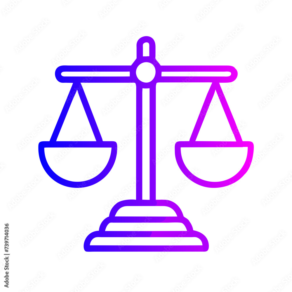 Scale of Justice Flat Icon: Ideal for Apps and Websites Scale of Justice Flat Icon: Ideal for Apps and Websites