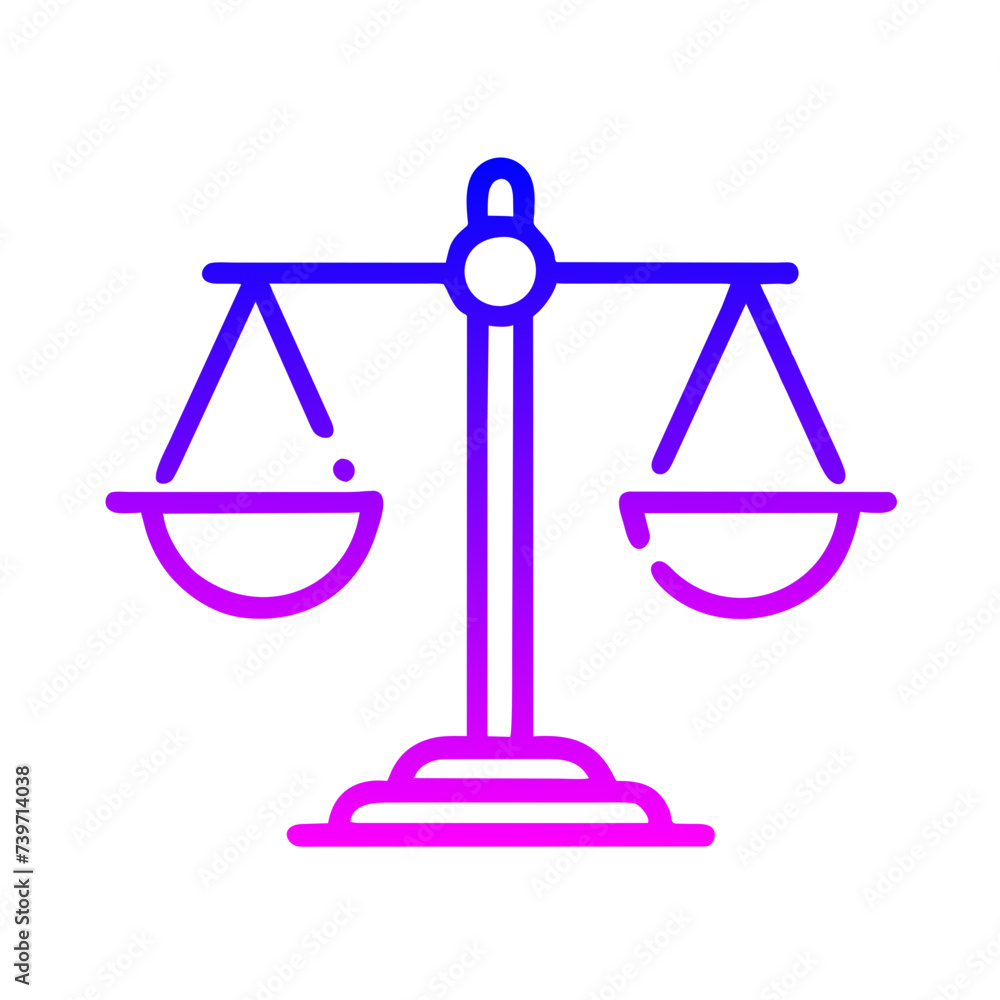 Scale of Justice Flat Icon: Ideal for Apps and Websites Scale of Justice Flat Icon: Ideal for Apps and Websites