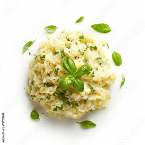 risotto isolated on white background