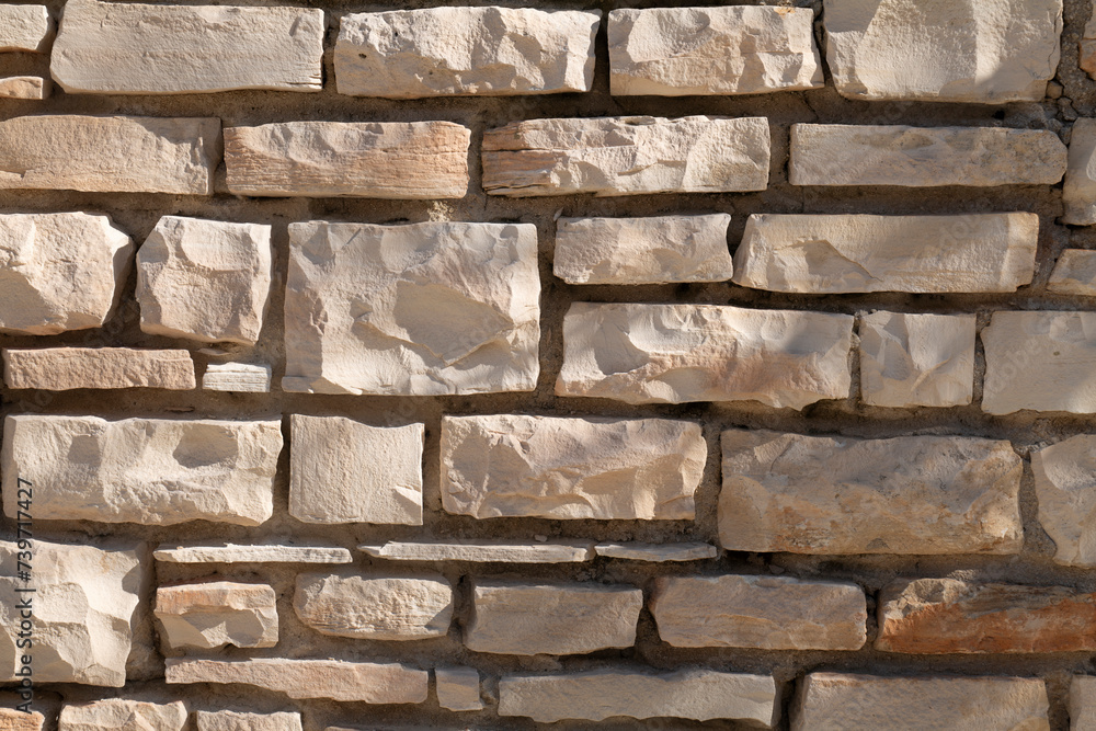 Obraz premium Muro con mattoncini irregolari - Texture